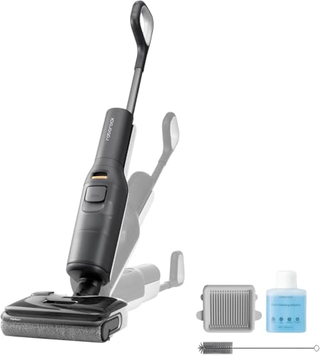 roborock F25 LT Nass Trockensauger, 180° Lay-Flat Saugwischer Testsieger, 20.000 Pa AKKU Staubsauger Sauger, 90°C Heißwasser-Selbstreinigung & schnelle Heißlufttrocknung, Wischsauger Kabellos