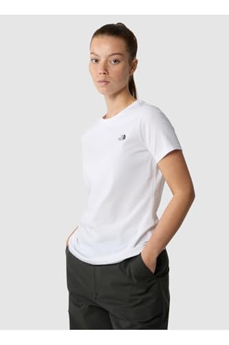 THE NORTH FACE NF0A87NHFN4 W S/S Simple Dome Slim Tee T-Shirt Damen TNF White Größe XS