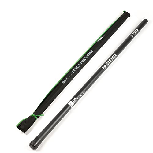 Zite Fishing Stipprute 7 m – Teleskoprute Stippe Glasfaser mit Spitzenring – Basic Teleskoprute zum Stippangeln mit Stoff-Futteral