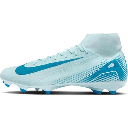Nike Herren ZM Superfly 10 ACAD FG/MG Sneaker, Glacier Blue/Blue Orbit, 44.5 EU
