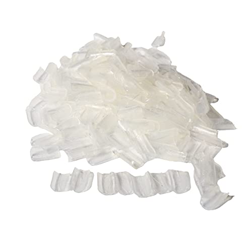 hair2heart Keratin Ersatzbondings für Haarverlängerungen Transparente Nuggets 100 Stk. - Zum Wiedereinarbeiten lose gewordener Bonding Extensions Strähnen