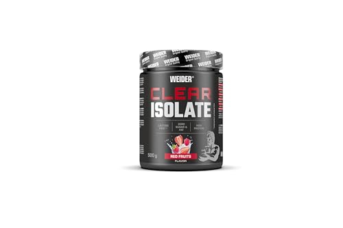 Weider Clear Isolate - Whey Protein Pulver - Hoher Proteingehalt, erfrischendes & fruchtiges Getränk - 500g - Red Fruits
