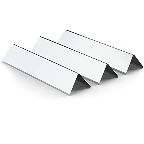 onlyfire BBQ Gasgrills Edelstahl Flavorizer Bars für Weber Spirit E-210 E-220 S-210 S-220 (2013-2016) Flammenverteiler, Flammenblech, Aromaschienen, Brennerabdeckung, Ersatz für Weber 7635 (3 Stück)