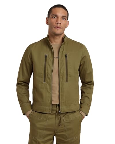 G-STAR RAW Men's Jackets Lt wt deck jkt, Grün (smoke olive D24288-C962-B212), XL