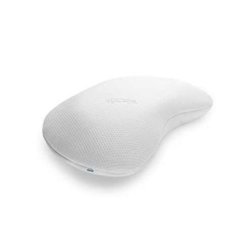 TEMPUR Sonata Kopfkissen Memory Foam, ergonomisches Nackenstützkissen für Rücken- und Seitenschläfer, Liegefühl fest, M (61 x 40 x 11 cm), Weiß