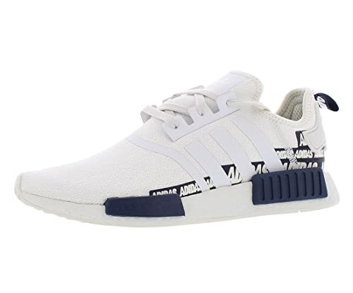 adidas Originals NMD_R1 Mens Shoes Size 5, Color: White/Navy