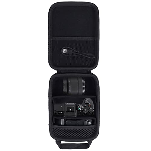 Aenllosi Harte Hülle Tasche für Sony Alpha 7 II III IV spiegellose Digitalkamera, schwarz (Nur Tasche)