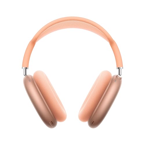 Apple AirPods Max Kabellose Kopfhörer, aktive Geräuschunterdrückung auf Pro Level, Transparenzmodus, personalisiertes 3D Audio, USB-C Ladecase, Orange