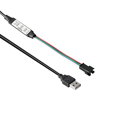 BTF-LIGHTING WS2811 WS2812B SK6812RGB(NOT RGBW) Adressierbar RGB LED Licht Portable 3Keys Mini USB SP002E Controller 600 Pixels DC5V-24V