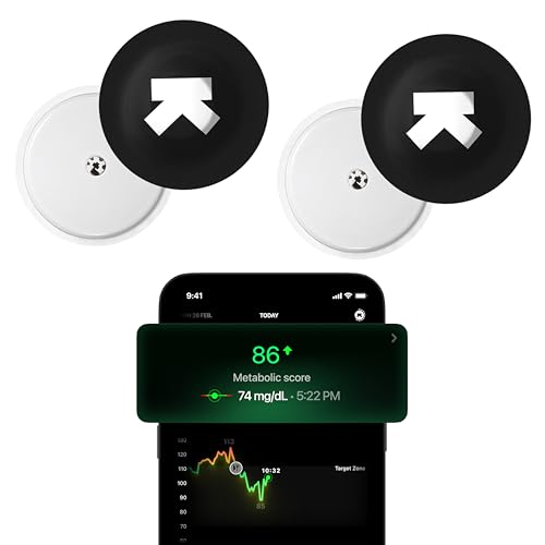 Ultrahuman M1 | Intelligente Glukosemessung per App | Verbessern Lebensstil, optimieren Ernährung | 24/7-Glukosemessung mit fortschrittlichen Freestyle Libre CGM-Sensoren (2 Sensors)