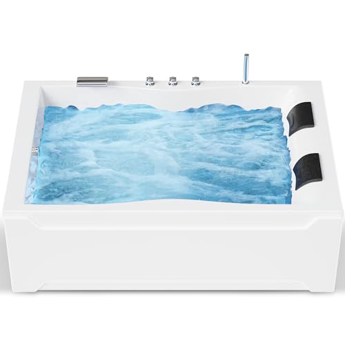 AQUADE Whirlpool Badewanne - Badewanne 180x120 cm - Unikales Whirlpool-Erlebnis nach Ihren Wünschen - Wählen Sie Ihre perfekte Wanne oder Whіrlpоol -Ihre individuelle Wahl für Wellness zu Hause