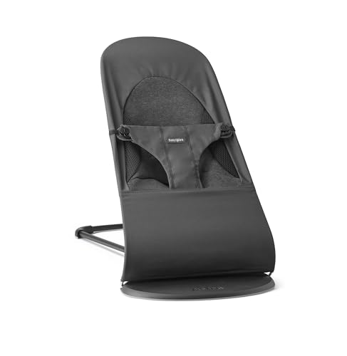 BabyBjörn Bouncer Balance Soft Woven/Jersey, Tri-Fabric, Dunkelgrau