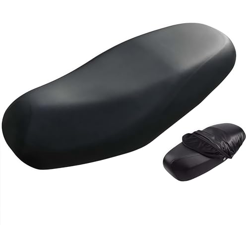 Zhenghebuy Motorrad Sitzbankbezug,Motorradbezug Kissen Sitzbezug Moped Wasserdicht Universal Sitzabdeckung,Staubkissenbezug Schutz mit Gummiband für Motorrad Roller Moped Sitzbezug 80 * 57cm