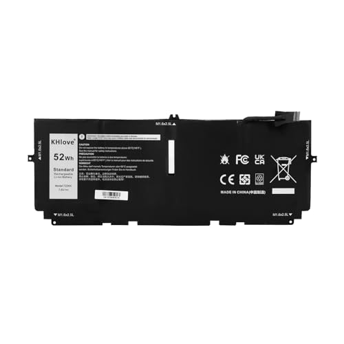 KHlove 52Wh 722KK Laptop Akku für Dell XPS 13 9300 9310 9380(2020 Edition) 13.4-inch Series P117G P117G002 P117G001 Series 02XXFW 2XXFW 0WN0N0 WN0N0 FP86V 2ICP4/60/80 Notebook Battery
