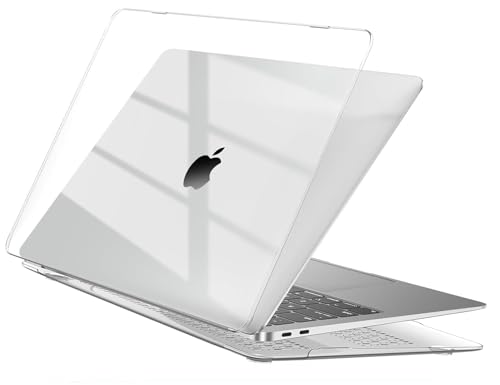 EooCoo Hülle Kompatibel für M1 MacBook Air 13 Zoll Retina A2337 A2179 A1932, 2021-2018 Freisetzung Ultradünne Glatt Hartschale Schutzhülle Case Cover, Kristall Klar