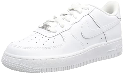 Nike AIR Force 1 LE (GS), Basketballschuh, White/White,
