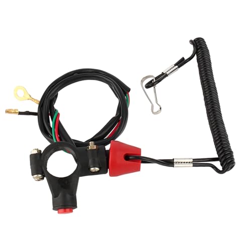 Motorkabel-Lanyard, Kill-Stopp-Schalter, Sicherheitsgurt, 12 V CO-Motor, ATV, Boot, Lenkerhalterung, Aufsitzm?her, Au?enbordmotoren,Autoschalter