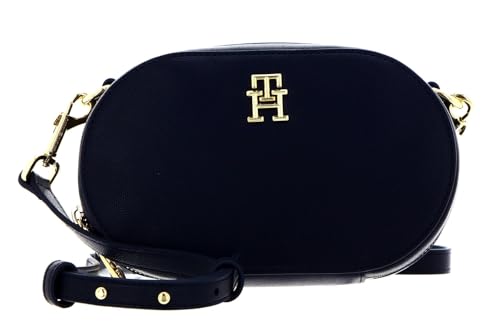 Tommy Hilfiger Damen Umhängetasche TH Timeless Camera Bag Klein, Blau (Space Blue), Einheitsgröße