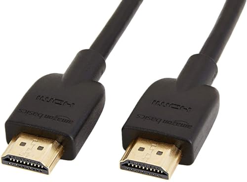 Amazon Basics 4K-HDMI-Kabel, 0.9 m, 18 Gbit/s Highspeed mit Ethernet, 4K@60Hz, 2160p, 2 Stück, Schwarz