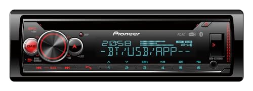 Pioneer DEH-S720DAB, 2-DIN Autoradio, CD-Tuner mit FM und DAB+, Bluetooth, MP3, USB und AUX-Eingang, RGB-Beleuchtung, Freisprecheinrichtung, Smart Sync App, 13-Band-Equalizer