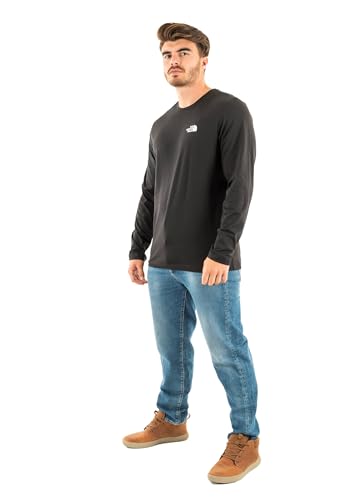 The North Face NF0A87QNJK31 Men’s L/S Simple Dome Tee T-Shirt Herren TNF Black Größe L