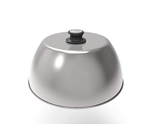 Lotus-Grill Grillhaube für den LotusGrill aus Edelstahl mit Thermometer - zur Zubereitung von Braten und Steaks sowie zum Garen, backen und schmoren/spülmaschinengeeignet (XL (G435))