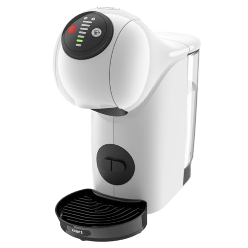 NESCAFÉ Dolce Gusto Genio S Basic von Krups, kompakte Kapselkaffeemaschine, 15 Bar Druck , 0,8 Liter Kapazitat, Eco-Mode, automatische Entkalkungswarnung, weiß, KP2431