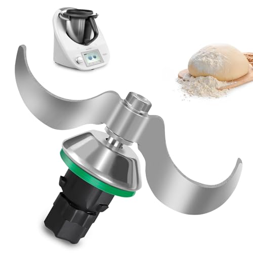 Teigmesser für Thermomix TM7 TM6 TM5, Edelstahl Teigmischmesser, Kein Teig-Rückstand, Schnelle Reinigung des Teigmessers, Mixmesser Ersatz Zubehör für Thermomix TM7 TM6 TM5 Küchenmaschine