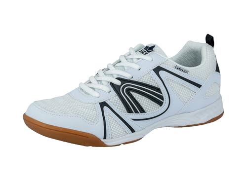 Lico Herren Fit Indoor Hallenturnschuh, Weiß Marine, 42 EU