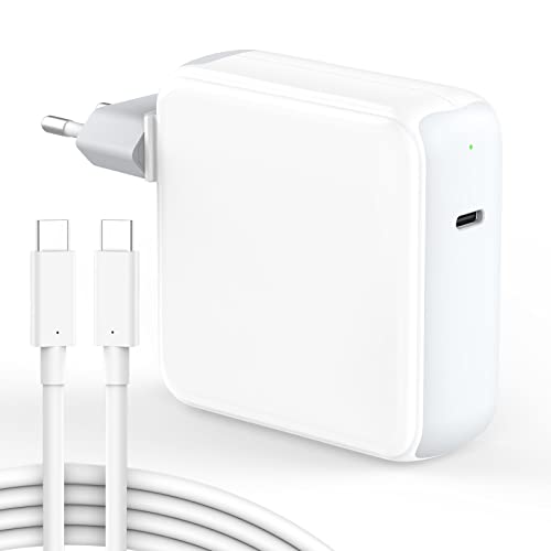 Mac Book Ladegerät, 96W USB C Ladegerät Kompatibel mit MacBook Pro 16/15/ 14/13 Zoll, MacBook Air 2020/2019/ 2018, iPad, Schnell Netzteil, 5A/100W USB C Ladekabel