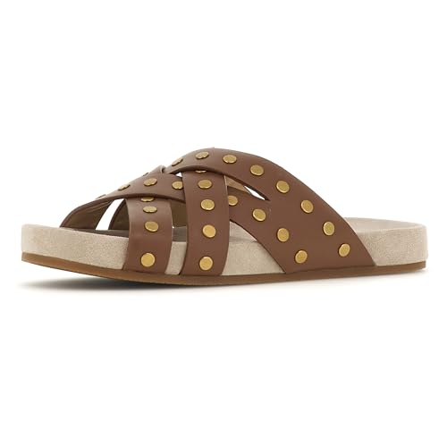 Michael Kors Damen Irene Sandal, Luggage, 40 EU