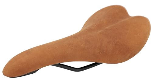 Gusti Fahrradsattel Leder - Geraint T. Fahrradsattel Ledersattel weich Sattel Fahrrad Rennrad Echtes Leder (Hellbraun)