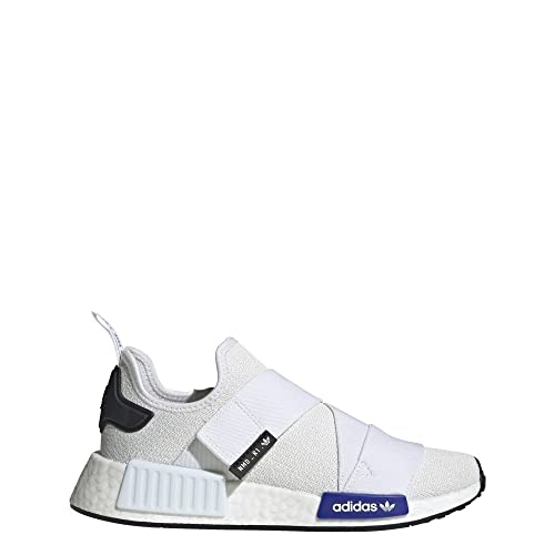 adidas Originals Damen NMD_R1 Sneaker, Weiß/Lucid Blau/Schwarz, 42 2/3 EU