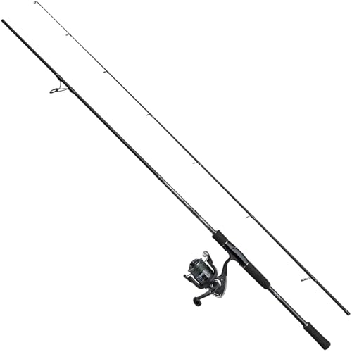 Abu Garcia Fast Attack Pro 210 5-21g Barsch Spin CMB, Spinning Combo für Raubfischangeln, Schwarz