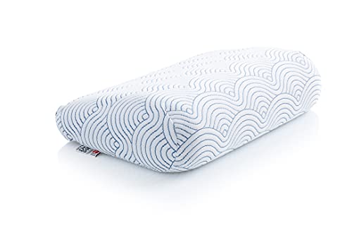 TEMPUR EASE Schlafkissen Memory Foam, ergonomisches Nackenstützkissen für jede Schlafposition, Liegegefühl fest, 50 x 31 x 10/5 cm, Weiß