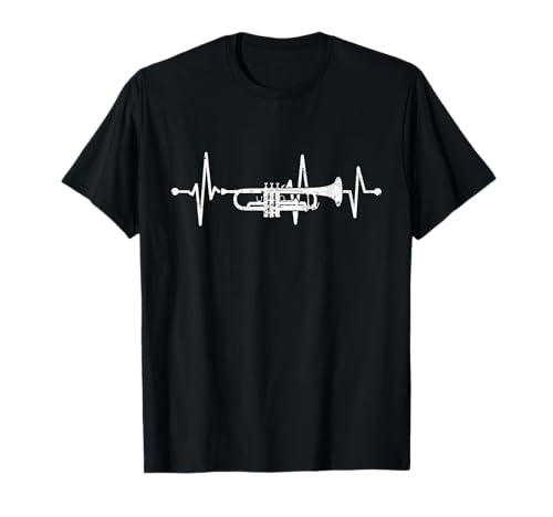 Trompete Herzschlag Orchester Musiker Trompeter T-Shirt