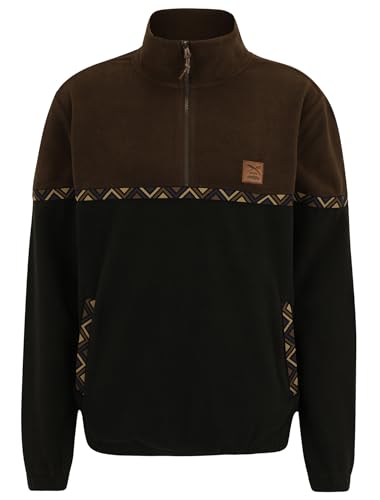 IRIEDAILY Herren Troyer Monte NOE recyceltes Material Regular Fit Dark Coffee