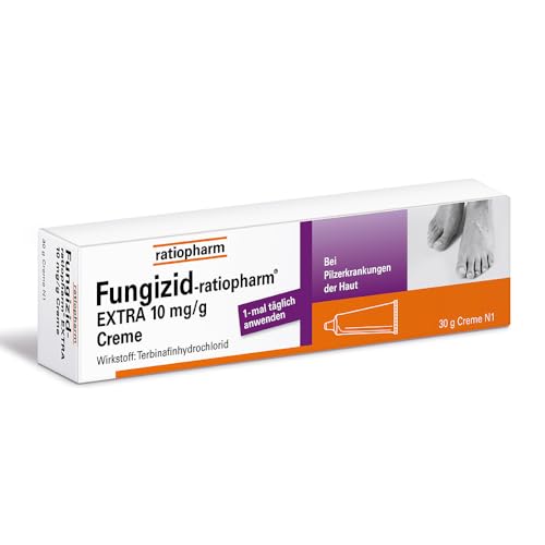 Fungizid-ratiopharm EXTRA Creme – Schnelle Behandlung von Pilzinfektionen der Haut wie z. B. Fußpilz, 30 g