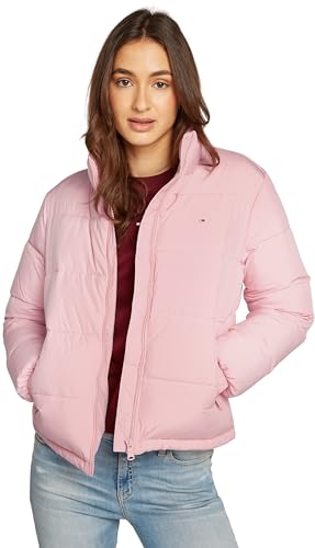 Tommy Jeans Damen Steppjacke Essential Puffer mit Kragen, Rosa (Ballet Pink), S