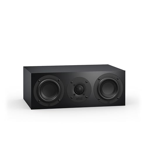 Nubert nuBoxx B-50 | Schwarzer Centerlautsprecher | 1 Stück Passivbox | Für modernes wohnen | Kompaktlautsprecher für Heimkino | Lautsprecher bis 60 Hz | Ideale Lowboardboxen