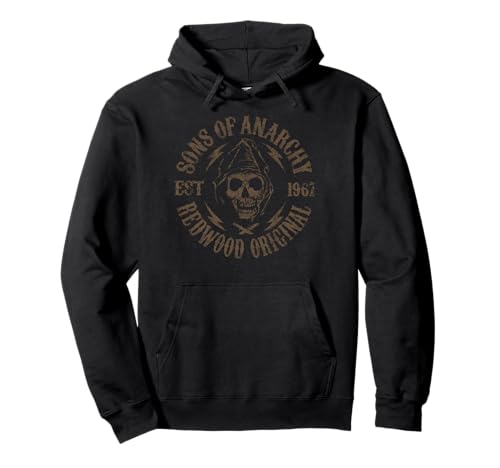 Sons of Anarchy Redwood Original Skull Biker TV Show Pullover Hoodie