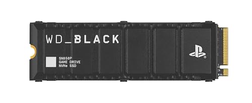 WD_BLACK SN850P 2 TB NVMe SSD Offiziell Lizenziert für PS5 Konsolen (interne Gaming SSD; optimierter Kühlkörper; PCIe Gen4 Technologie, bis zu 7.300 MB/s Lesen, M.2 2280)