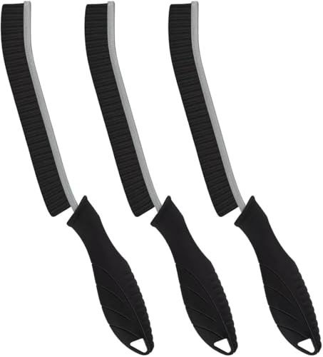 SXhyf Hartborsten Eckenreinigungsbürste, Fugenbürste, Pureclean Bürste, Ecken Reinigungsbürste,Bürste Reinigung Wird Für Familien Reinigung, Küche, Badezimmer Reinigungswerkzeuge Verwendet (Schwarz)