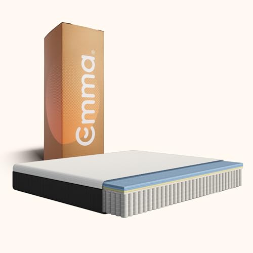 Emma Original Pro Matratze 140x200 cm – 27 cm Hybridmatratze mit 7-Zonen-Taschenfederkern, ThermoSync® Kühltechnologie & Waschbarer Matratzenbezug – atmungsaktive Komfortmatratze