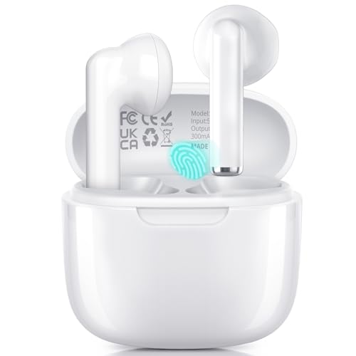 Ciciloud Bluetooth Kopfhörer, Kopfhörer Kabellos Bluetooth 5.3 In Ear Kopfhörer mit 4 Mikrofon, 48H Tiefer Bass Spielzeit Wireless Earbud, IP7 Wasserdicht Kopfhörer