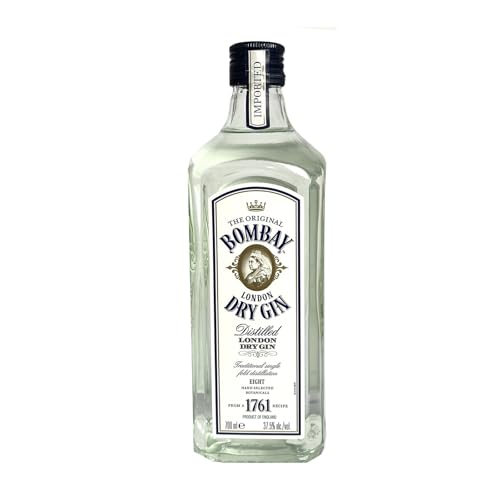 Bombay Sapphire Distilled Premium London Dry Gin, 37,5% Vol., 70 cl/700 ml, per Dampfinfusion hergestellt mit 8 handverlesenen exotischen Botanicals