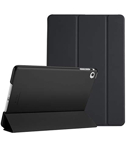 ProCase Hülle für iPad Air 2 (2014 Release), Leichte Stand Schutzhülle Shell mit Translucent Frosted Rückhülle,Automatischem Schlaf/Aufwach, Case Cover für iPad Air 2 (A1566 A1567) –Schwarz