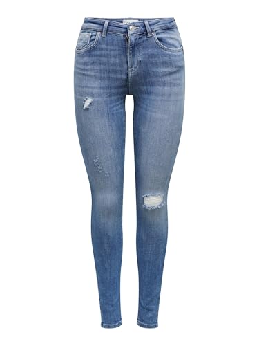 ONLY Damen ONLPOWER MID Push SK DT REA264 NOOS 15230607, Medium Blue Denim, M/32