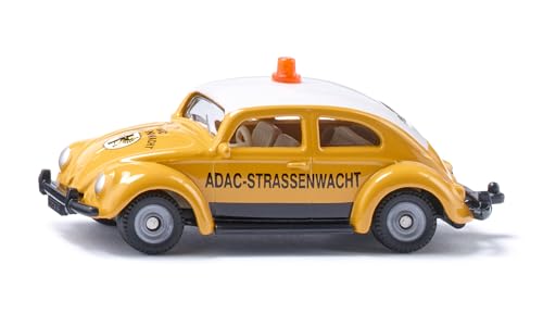 siku 1561, VW Käfer ADAC, Spielzeugauto, Metall/Kunststoff, Gelb, Spielzeugauto für Kinder, Gummierte Reifen, Mit Dachlampe