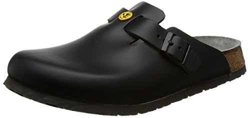 Birkenstock Herren Clogs Boston ESD Schwarz normales Fußbett 43